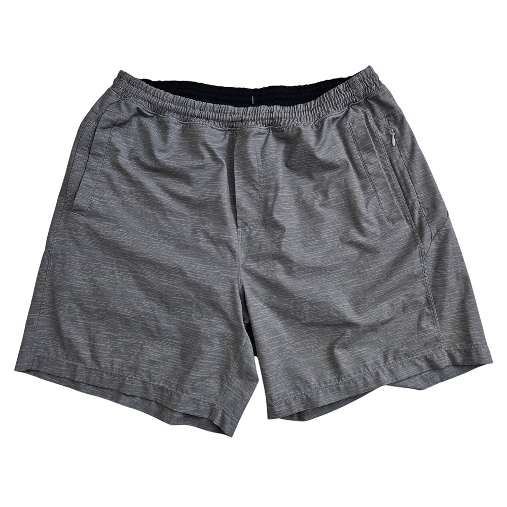 Birddogs (Mens XXL) Lined Gym Shorts Gray Heathered 7" Inseam Drawstring Gym